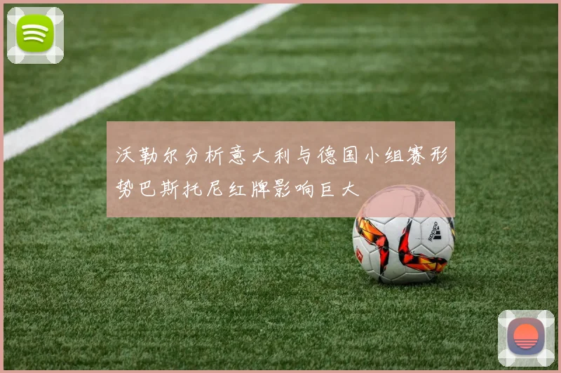 沃勒尔分析意大利与德国小组赛形势巴斯托尼红牌影响巨大